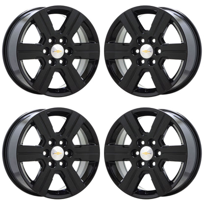 18" Chevrolet Traverse Gloss Black wheels rims OEM set 5408