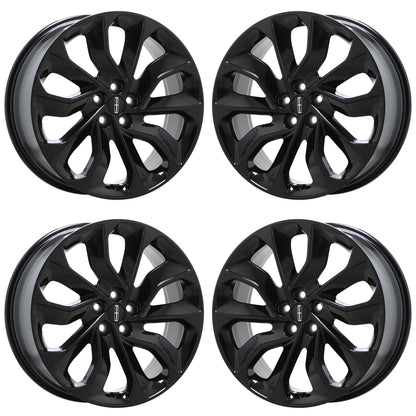 20" Lincoln Nautilus Gloss Black wheels rims Factory OEM set 10493
