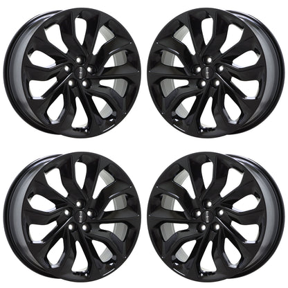 20" Lincoln Nautilus Gloss Black wheels rims Factory OEM set 10493 EXCHANGE