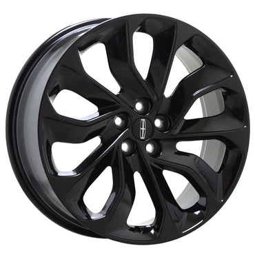 20" Lincoln Nautilus Gloss Black wheels rims Factory OEM set 10493