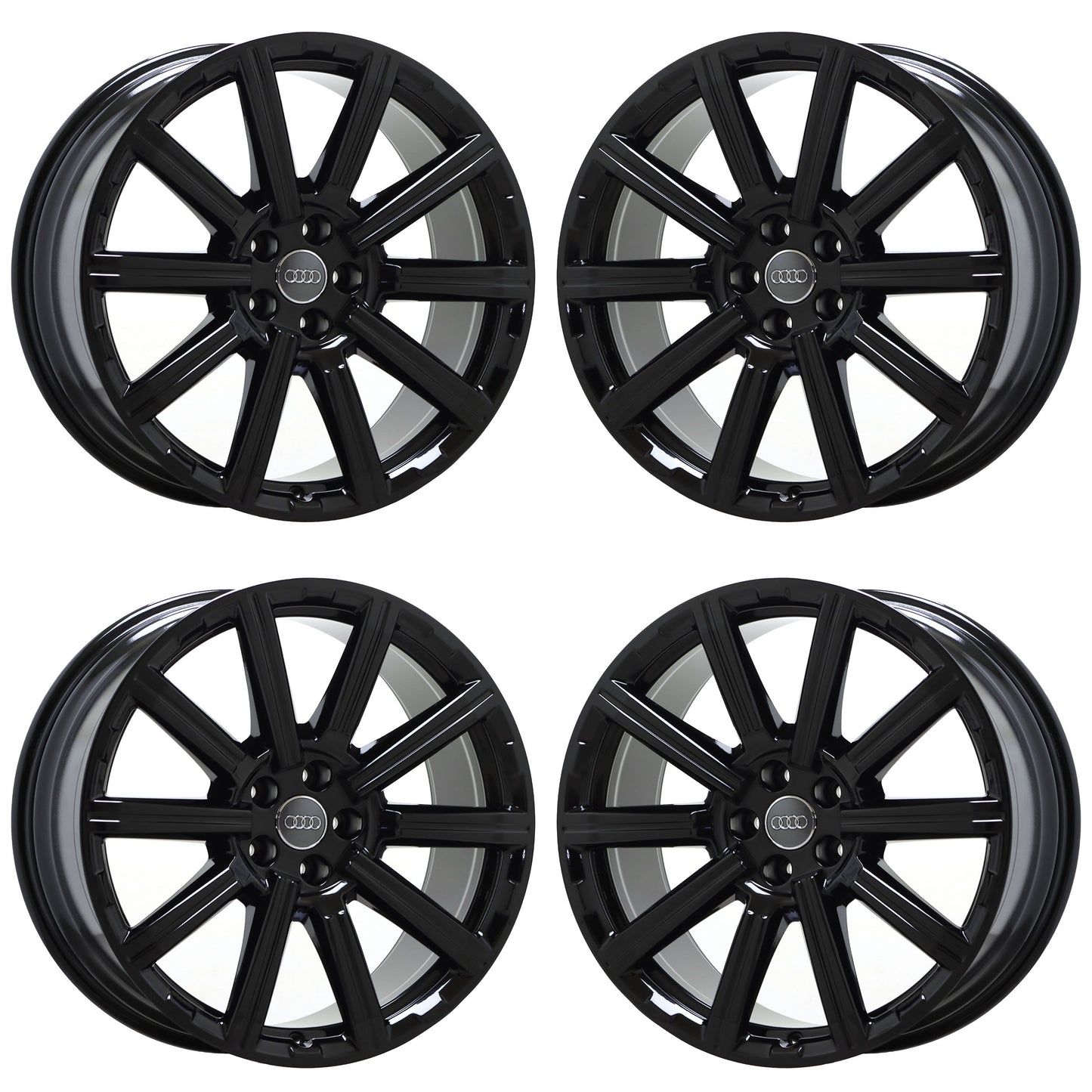 20" Audi Q7 Gloss Black wheels rims Factory OEM Set 58988