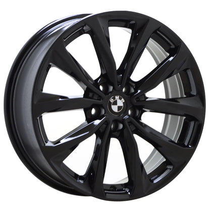 19" BMW X3 X4 Gloss Black wheels rims Factory OEM set 86351 EXCHANGE