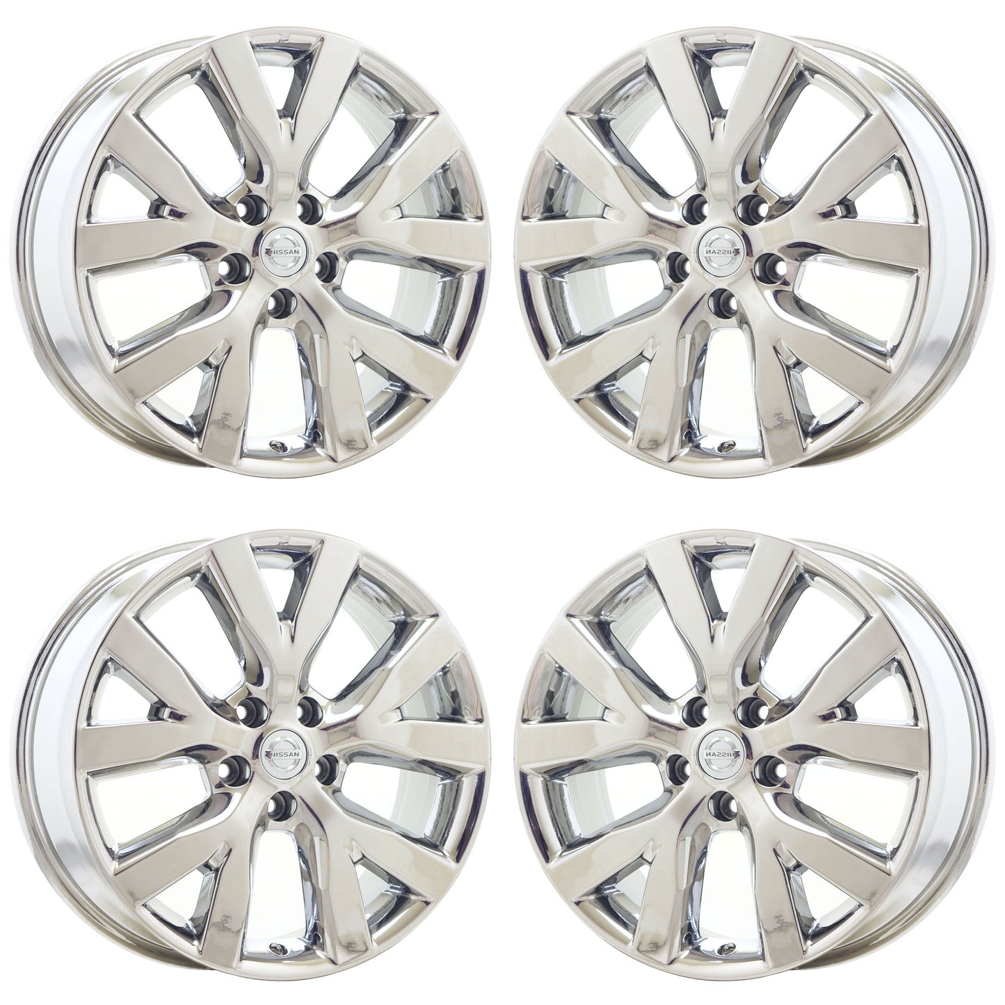 18" Nissan Murano Bright Chrome wheels rims Factory set 2011-2014 62562 EXCHANGE