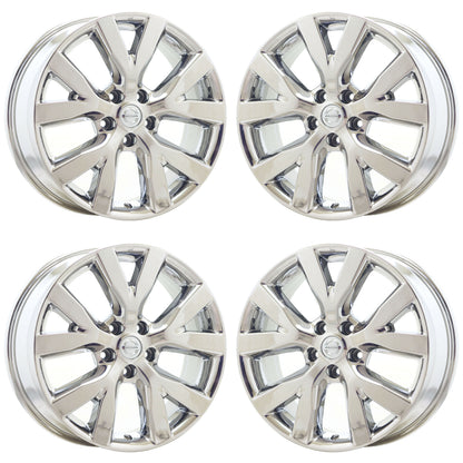 18" Nissan Murano Bright Chrome wheels rims Factory set 2011-2014 62562 EXCHANGE