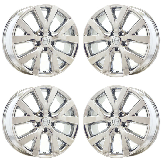 18" Nissan Murano Bright Chrome wheels rims Factory set 2011-2014 62562 EXCHANGE