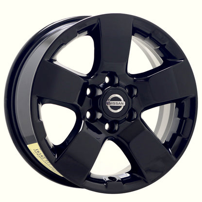 16" Nissan Frontier Xterra Gloss Black wheels rims Factory OEM set 62510