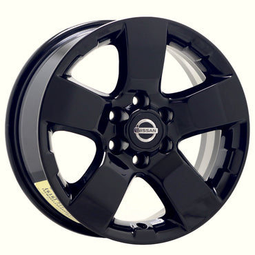 16" Nissan Frontier Xterra Gloss Black wheels rims Factory OEM set 62510