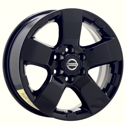 16" Nissan Frontier Xterra Gloss Black wheels rims Factory OEM set 62510