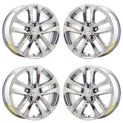 17" Nissan Juke Bright Chrome wheels rims Factory OEM set 62559