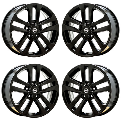 17" Nissan Juke Gloss Black wheels rims Factory OEM set 62559 EXCHANGE