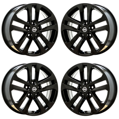 17" Nissan Juke Gloss Black wheels rims Factory OEM set 62559