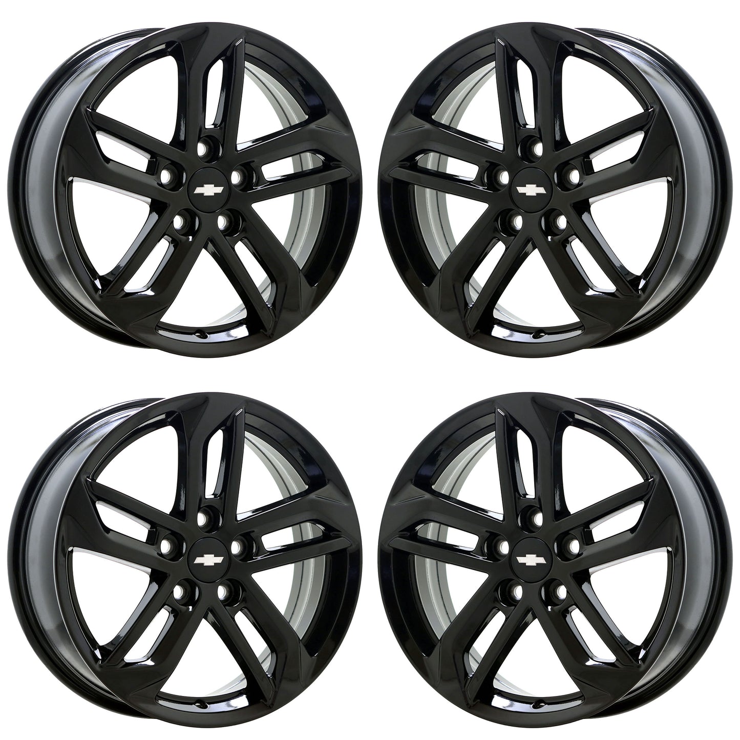 18" Chevrolet Equinox Gloss Black wheels rims OEM set 5757 EXCHANGE