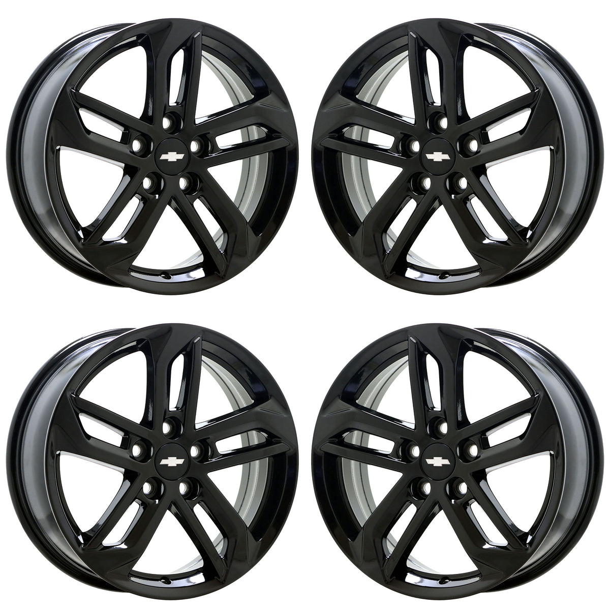 18" Chevrolet Equinox Gloss Black wheels rims OEM set 5757 EXCHANGE