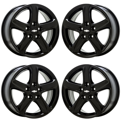 16" Chevrolet Malibu Gloss Black wheels rims Factory OEM set 5885 EXCHANGE
