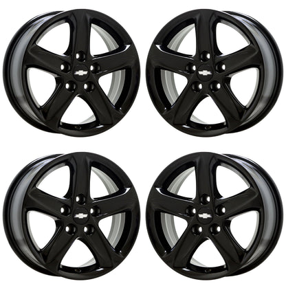 16" Chevrolet Malibu Gloss Black wheels rims Factory OEM set 5885