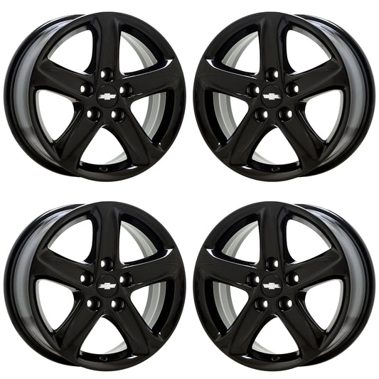 16" Chevrolet Malibu Gloss Black wheels rims Factory OEM set 5885