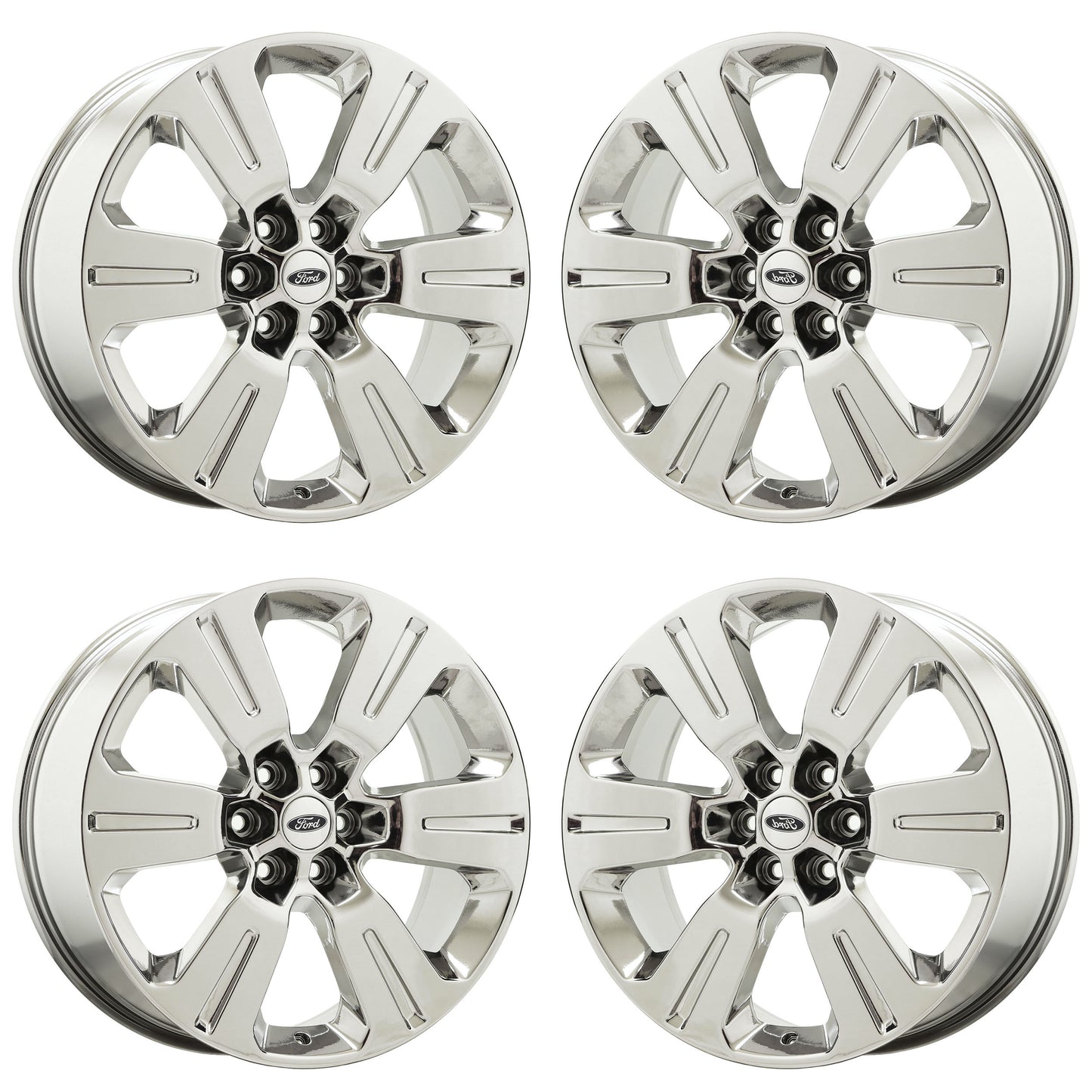 22" Ford F150 Truck Bright Chrome wheels rims Factory OEM set 10064 EXCHANGE