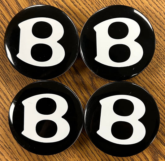 66MM Bentley OEM Black Center Caps #PA66M307935 set