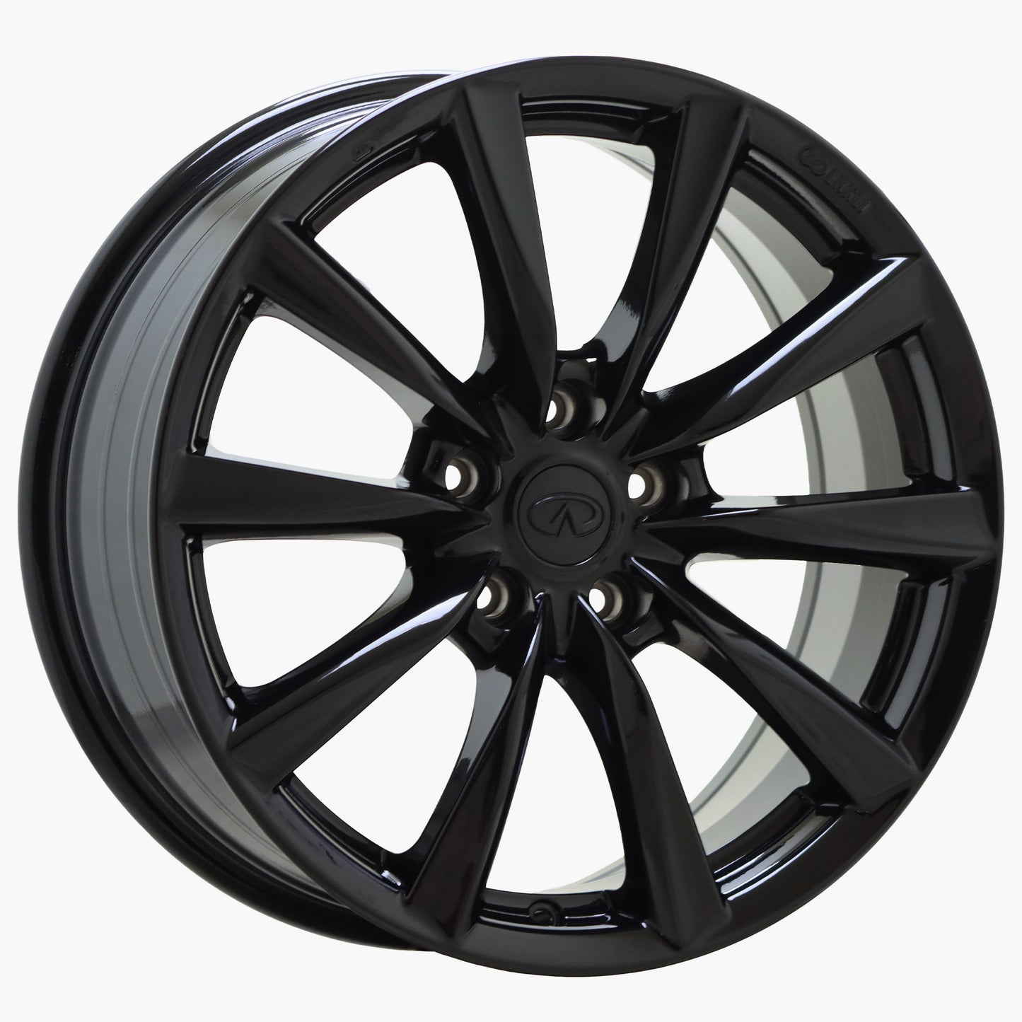 18" Infiniti G37 Q60 Gloss Black wheels rims Factory OEM set 73742