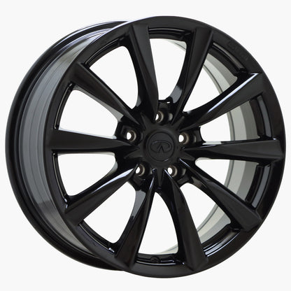 18" Infiniti G37 Q60 Gloss Black wheels rims Factory OEM set 73742