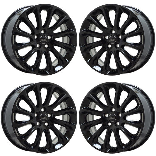 20" Land Rover Range Rover Gloss Black wheels rims Factory OEM set 72317