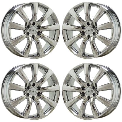 22" Infiniti QX56 QX80 Bright Chrome wheels rims Factory OEM set 73729