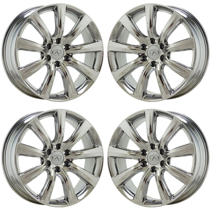 22" Infiniti QX56 QX80 Bright Chrome wheels rims Factory OEM set 73729 EXCHANGE