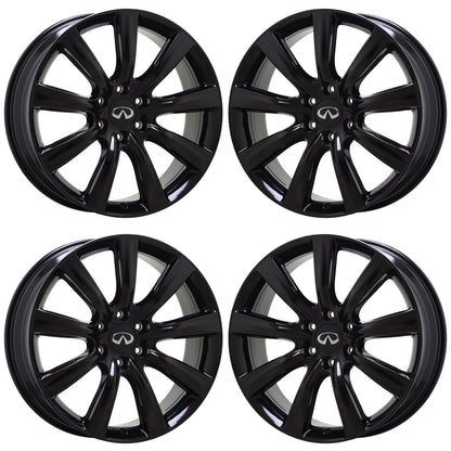 22" Infiniti QX56 QX80 Gloss Black wheels rims Factory OEM set 73729