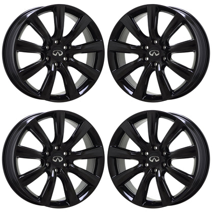 22" Infiniti QX56 QX80 Gloss Black wheels rims Factory OEM set 73729