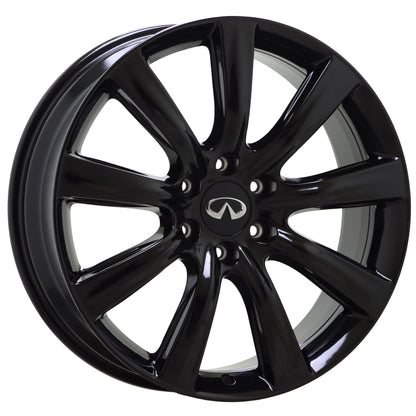 22" Infiniti QX56 QX80 Gloss Black wheels rims Factory OEM set 73729 EXCHANGE