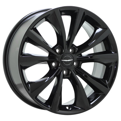 18" Chrysler 200 Gloss Black wheels rims Factory OEM 2015-2017 set 2516 EXCHANGE