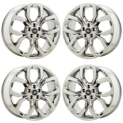 19" Land Rover Discovery Sport Bright Chrome wheels rims OEM set 72262 EXCHANGE