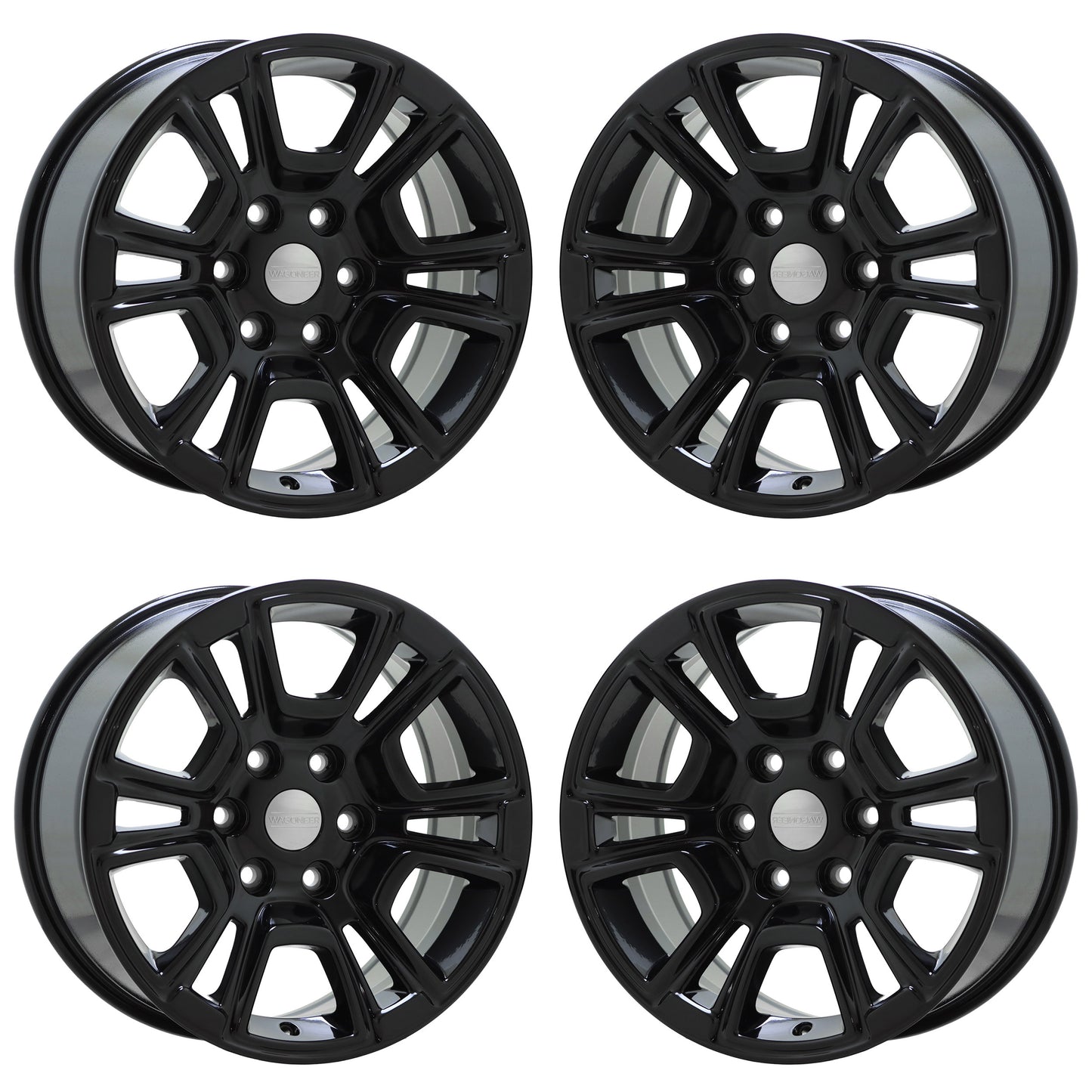 18" Jeep Grand Wagoneer Gloss Black wheels rims Factory OEM set 9295 EXCHANGE