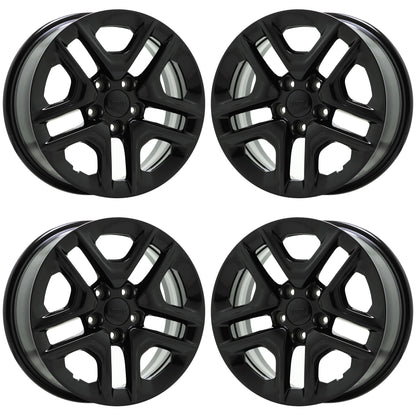 16" Jeep Compass Renegade Gloss Black wheels rims Factory OEM set 9185 EXCHANGE