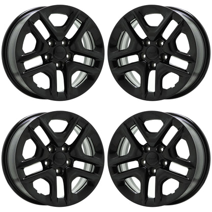 16" Jeep Compass Renegade Gloss Black wheels rims Factory OEM set 9185 EXCHANGE