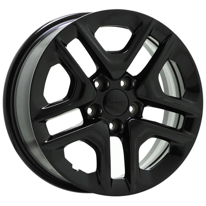 16" Jeep Compass Renegade Gloss Black wheels rims Factory OEM set 9185 EXCHANGE