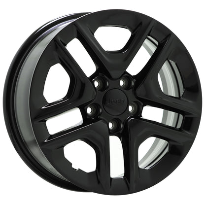 16" Jeep Compass Renegade Gloss Black wheels rims Factory OEM set 9185 EXCHANGE