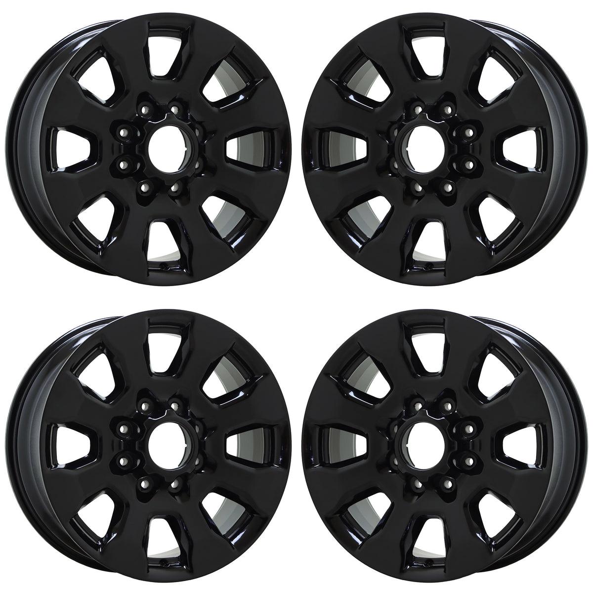 20" Ford F250 F350 SRW Gloss Black wheels rims Factory OEM set 10100 EXCHANGE