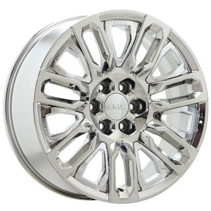 22" GMC Sierra 1500 Yukon Bright Chrome wheels rims Factory OEM 95486 EXCHANGE