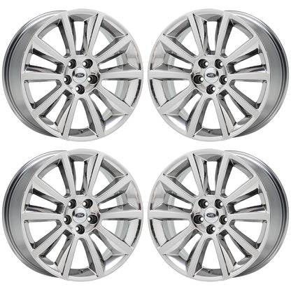 20" Ford Edge Flex Bright Chrome wheels rims Factory OEM set 3771 EXCHANGE