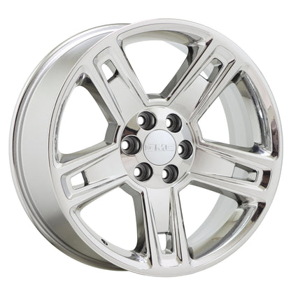 22" Silverado Tahoe Sierra Escalade Bright Chrome wheels Factory OEM set 5664