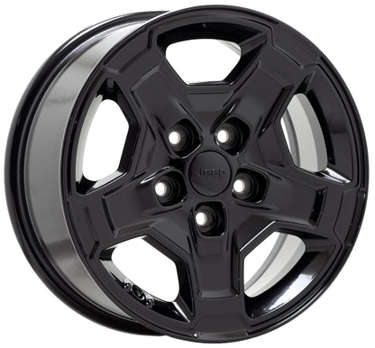 17" Jeep Gladiator Mojave Wrangler Black wheels Factory OEM set5 9259 EXCHANGE