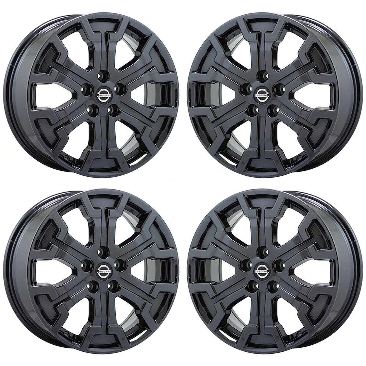 18" Nissan Pathfinder Black Chrome wheels rims Factory OEM set 96469 EXCHANGE