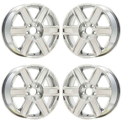 18" GMC Terrain Bright Chrome wheels rims Factory OEM set 5450