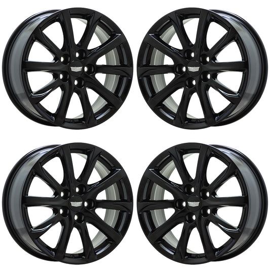 18" Cadillac XT4 Gloss Black wheels rims Factory OEM set 4822