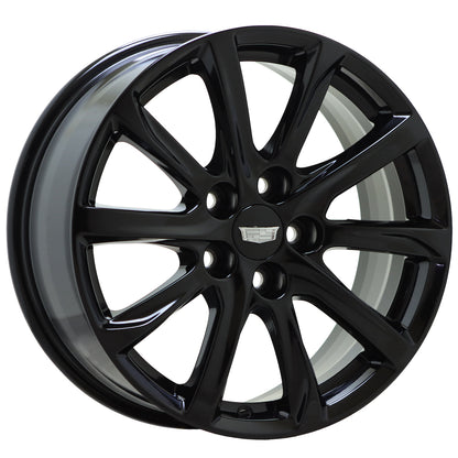 18" Cadillac XT4 Gloss Black wheels rims Factory OEM set 4822