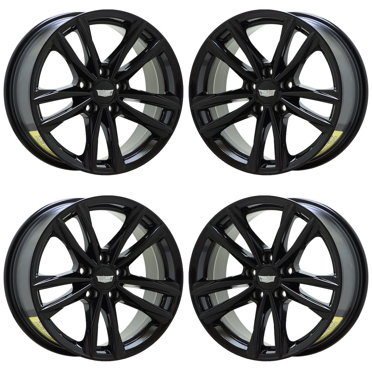 17" Cadillac CT4 Gloss Black wheels rims Factory OEM set 4857 96917