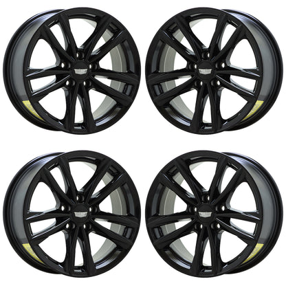 17" Cadillac CT4 Gloss Black wheels rims Factory OEM set 4857 96917
