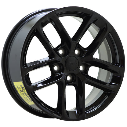 18" Jeep Grand Cherokee Gloss Black wheels rim Factory OEM 2021-2025 set 9286