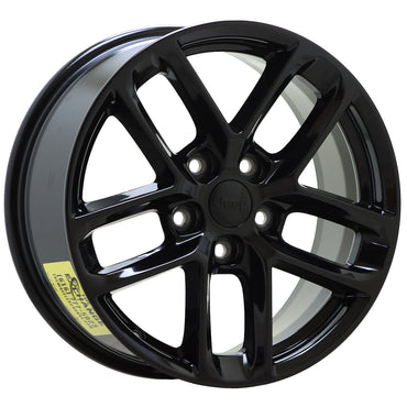 18" Jeep Grand Cherokee Gloss Black wheels rim Factory OEM 2021-2025 set 9286